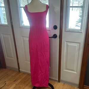 STAUD Vibrant Pink Maxi Dress